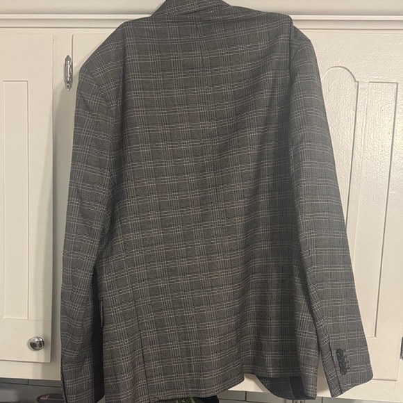 Report Men's Charcoal Checkered Blazer - Picture 4 of 4